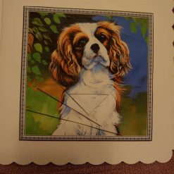 Beagle, 3D twister decoupage handmade card 57