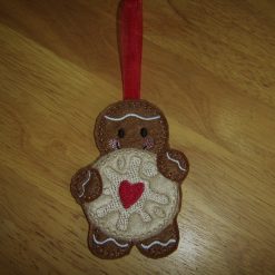 Gingerbread man with bourbon biscuit