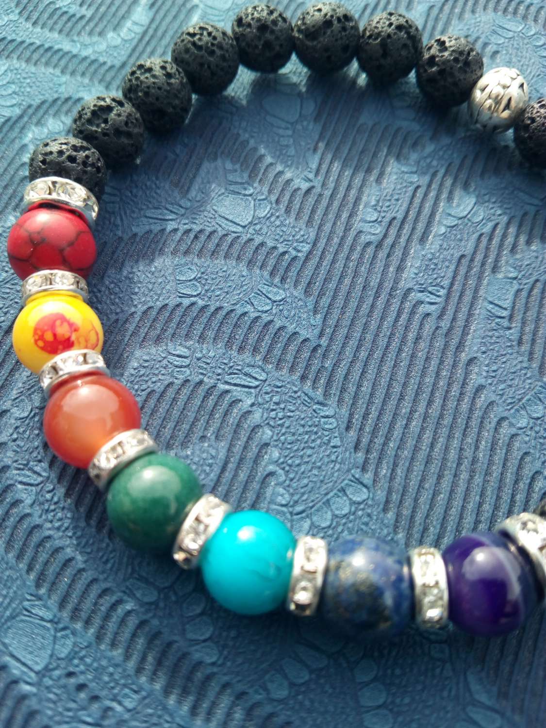 Chakra lava bead bracelet Chakra lava bead bracelet