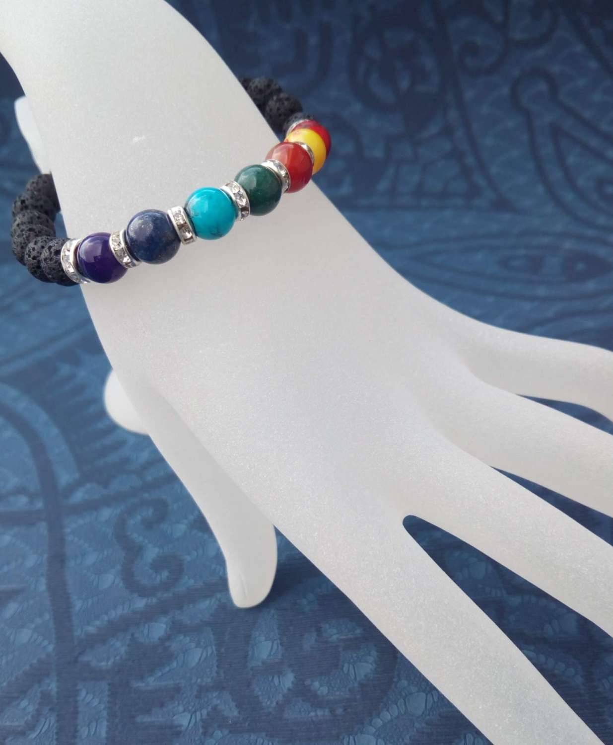 Chakra lava bead bracelet Chakra lava bead bracelet