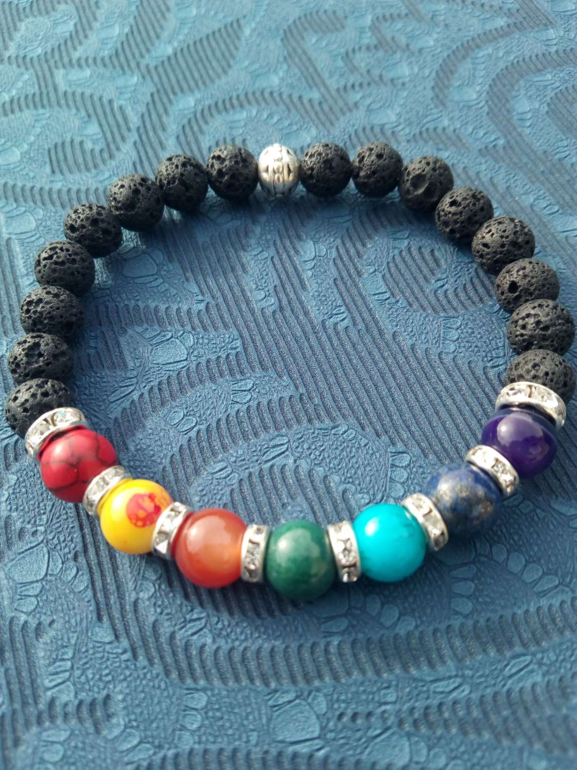 Chakra lava bead bracelet Chakra lava bead bracelet