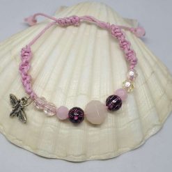 Shamballa Butterfly Charm Bracelet