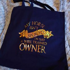 'You say cat hair, I see cat glitter' cotton tote bag 3